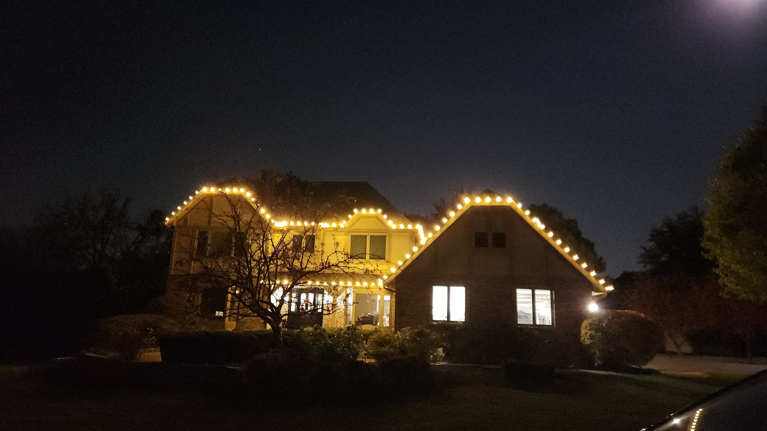 Christmas lights warm white